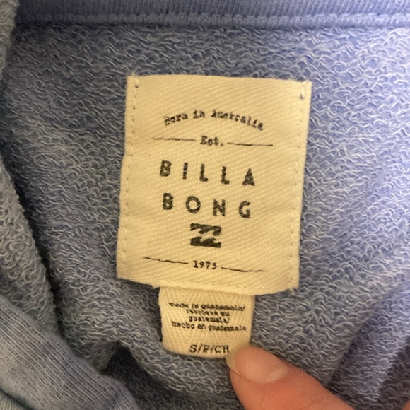 Blue Billabong French terry SURF hoodie - Picture 3 of 4